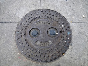 Denver water meter cover "face"